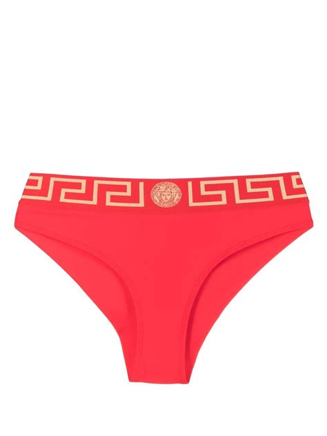 red bottoms versace|Versace greca bikini bottoms.